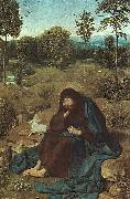 Geertgen Tot Sint Jans John the Baptist in the Wilderness Spain oil painting artist